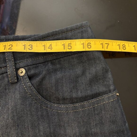 St. John Sport WomenS Dark Wash Denim Jeans Size 10 Classic Straight Fit - Picture 6 of 14